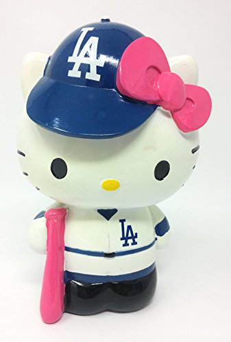 FOCO MLB Los Angeles Dodgers Hello Kitty Resin Bank