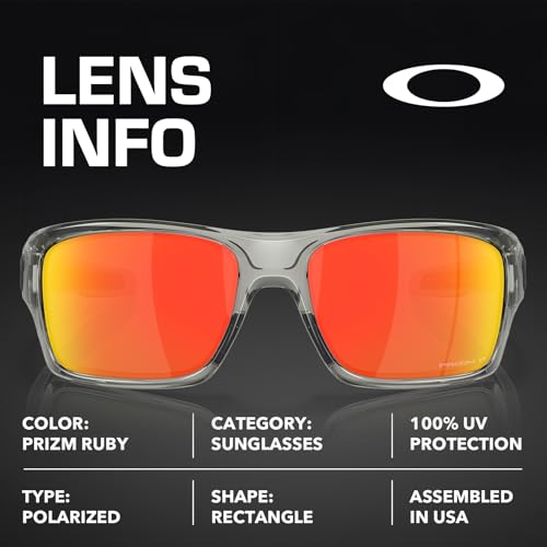 Image of Oakley TURBINE OO9263 Rectangle Shape Sunglasses With Official Eyewear Kit | Men's Sunglasses