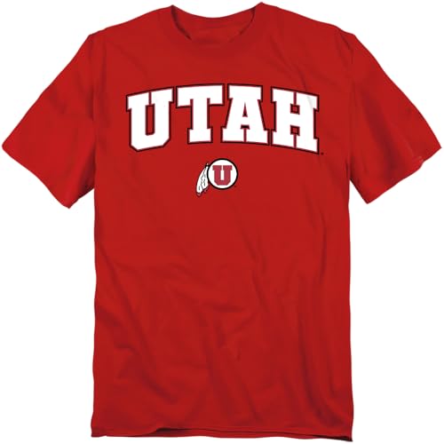 University of Utah Arch Logo Unisex Adult T Shirt Red Medium