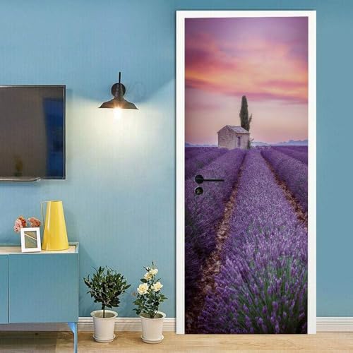 Etiqueta Engomada De La Puerta 3D Paisaje 90 X 200 Cm Mural Autoadhesivo Decoración Del Hogar Pegatinas De Pared Dormitorio Sala De Estar Póster Removible Pegatinas De Arte - Habitació-42666868818719