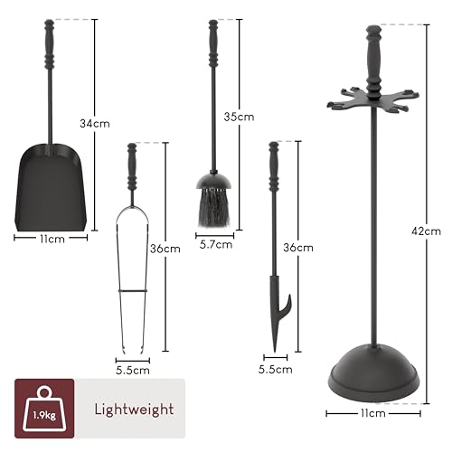 Serviteur de cheminée 5 pièces Fire Vida Malham accessoires poêle