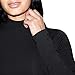 American Apparel Women's Cotton Spandex Long Sleeve Turtleneck, Black, Small