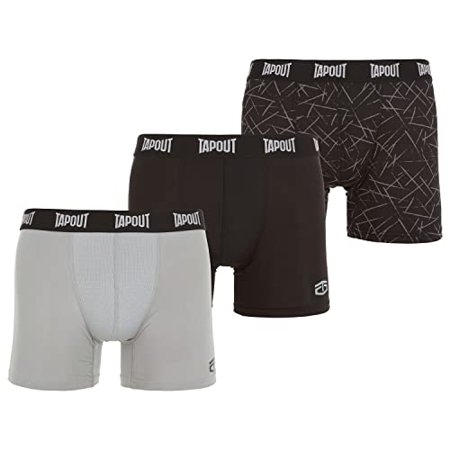 TAPOUT Men's Boxer Briefs - Sporty Fit Performance Mens Underwear, Mystery Assorted Colors, Stretchable No Fly - 6 Pack(S-5X)2