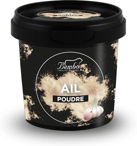 Bembo Qualità d'Autore - Ail en poudre 70 g - 100% Naturel, obtenu à partir d'ail séché avec délicatesse, sans ajout d'additifs et adapté au régime végétalien