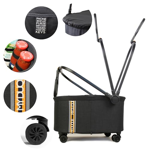 MY-DUQUE-Multi-2in1-Fahrradkorb-und-Einkaufs-Trolley-Faltbar-inklusive-Halterung-schnelles-bedienunug-Fahrradtasche-Fahrrad-Zubehoer-Abnehmbarer-Shopping-Einkaufskorb-fuer-Gepacktrager