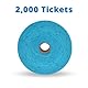 Blue Double Raffle Ticket Roll