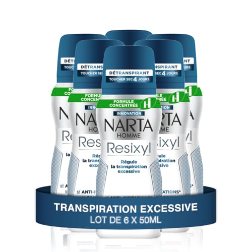 Transpiration excessive : Narta Resixyl spray anti-irritation toucher sec 4 jours x6