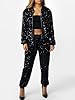 KANSOON Velour Tracksuit Womens Sequin Two Piece S... #3