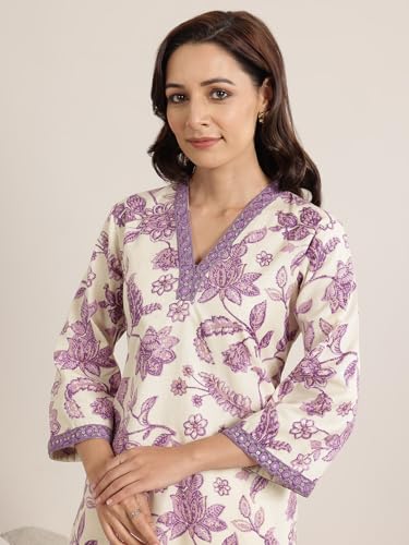 Image of Libas Printed Cotton Straight Kurta