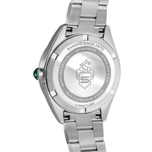 Image of SANDOZ Bachelin Premium Swiss Made Quartz Blue Dial Watch for Women - SZWLH0001114