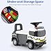 Licensed Scania Ride on Push Car by INFANS with 3 Sound Effects, Storage, Toddler Sliding Police Truck, White
