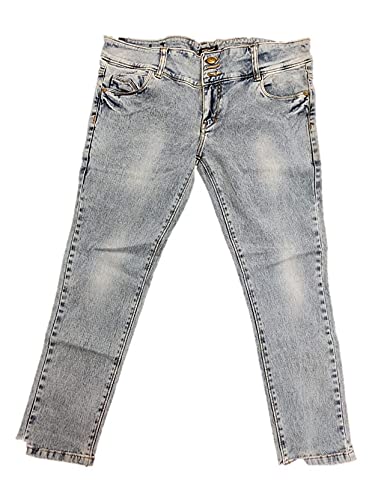 happening Women Slim Fit -Faded Jeans-High Waist-Light Blue-Waist Size 28