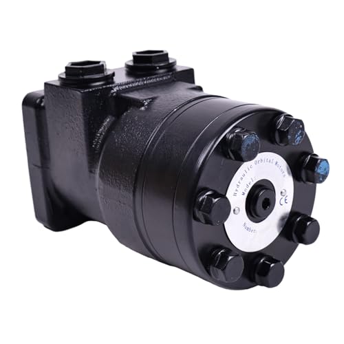 Image of JZGRDN 4-Bolt 7.3 Cipr Hydraulic Motor CM034P with 0.25 inch Shaft Keyway, 1 inch Round Shaft, 1 /2 inch NPT Port, 7.3 CIR