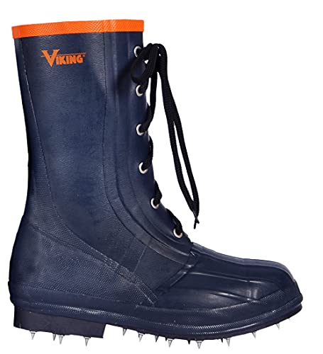 Viking Men's Spiked Forester Caulked Soft Toe Rubber Work Boots2