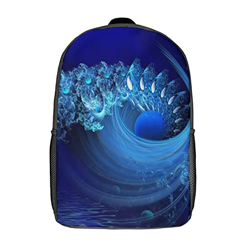 Sac à dos imprimé 3D art abstrait parfait pour le collège et les sorties