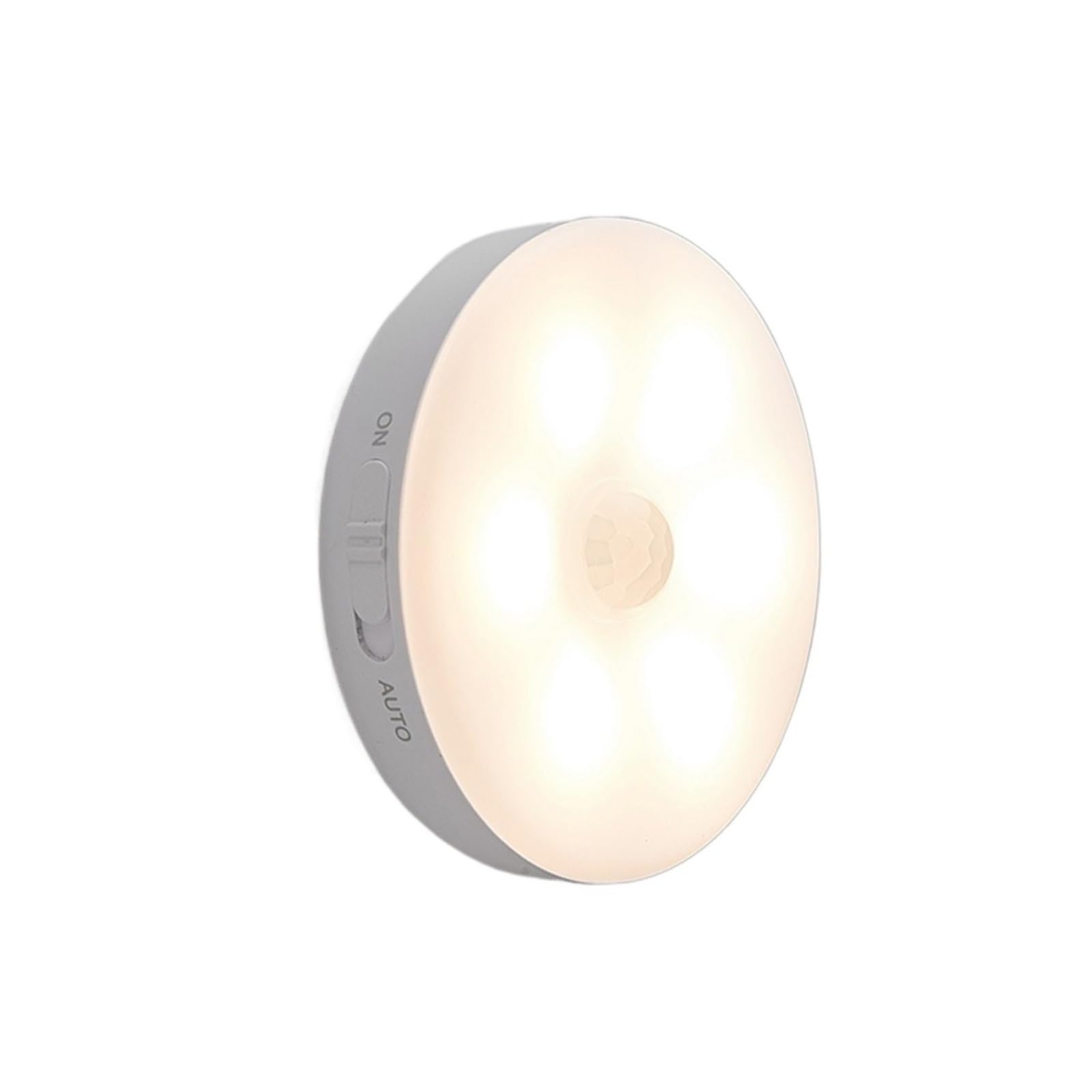 Luces Bajo Armario Lámpara De Noche Luz LED Con Sensor Movimiento, Luces Nocturnas PIR Recargables, Iluminación For Armario, Escalera, Interior, Baño(Warm White,6pcs)