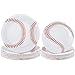 durony 60 Pack Baseball Plates 9 Inch and 7 Inch Round Baseball Themed Paper Plates Baseball Dinner Plates for Game Day, Baseball Birthday Party Supplies
