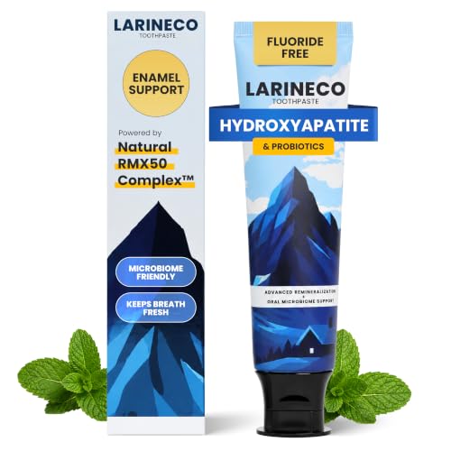 Larineco Nano Hydroxyapatite Toothpaste Sulfate Free Remineralizing Toothpaste Enamel Care Gentle Whitening Sensitive Teeth 4oz