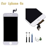 Replacement LCD Screen Digitizer and LCD Display 3D Touch Screen Replacement front Glass with Digitizer Assembly for iPhone 6s (for iphone 6S 4.7inch LCD White)