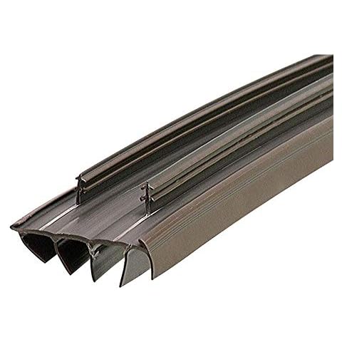 KS Hardware Kerf Style Door Bottom with Vinyl Fins, Brown Pack of 2, 31-3/4 inch Each Cover