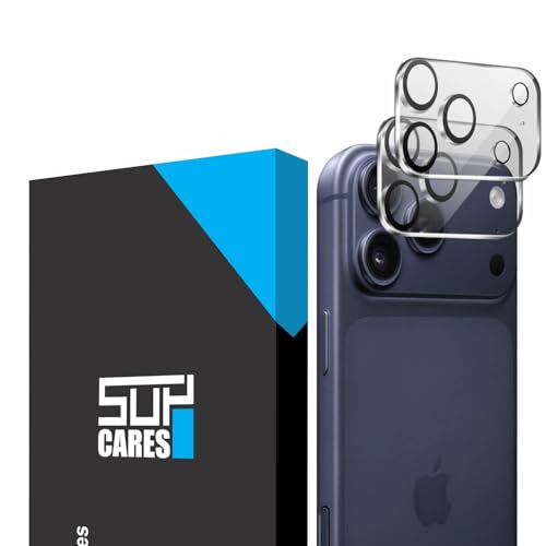 Image of SupCares Premium Camera Lens Protector Tempered Glass Compatible For iPhone 17 Pro With Installation Kit | Edge to Edge Coverage | Transparent | Pack of 2