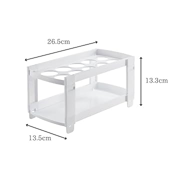 Amazon｜イセトウ たまごラック 102 ホワイト 日本製 冷蔵庫内