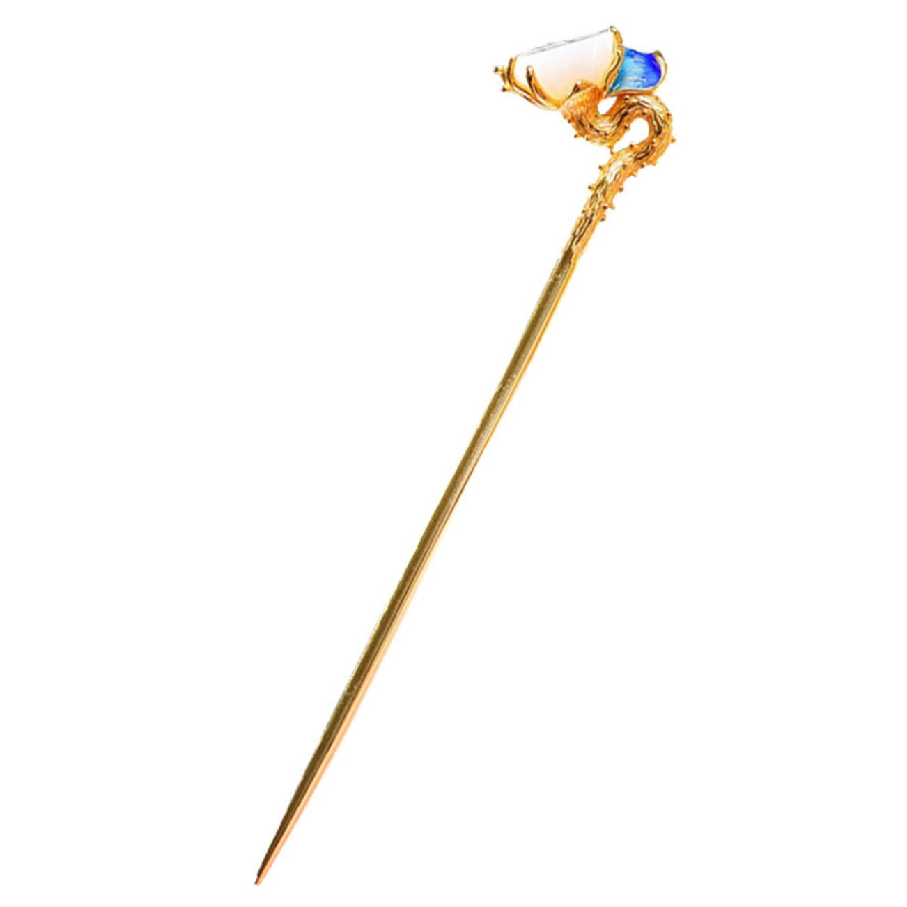 FRCOLOR 5st Haarnadel Chinesischer Haarschmuck Haarknoten-stick Chinesisches Haar Klebt Mit Essstäbchen Mit Blumenhaar Haarspangen Für Damen Haarstock Fräulein Cloisonne Metall Haarklammer