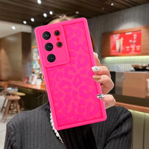 Image of Compatible with Samsung Galaxy S24 Ultra Case, Hot Pink