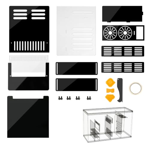 Image of Adjustable Sump Baffle Kit - Refugium Kit for 55 Gallon Tank - Reef Aquarium - Saltwater Aquarium Filter System- Protein Skimmer Sump (55 gal. Tank)