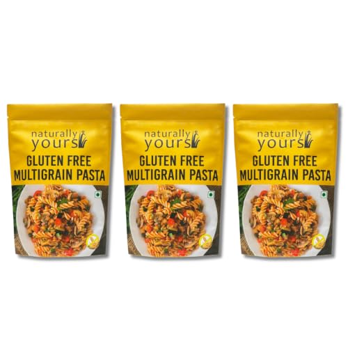 Image of Naturally Yours Gluten Free Multigrain Pasta | Corn, Amaranth, Bengal Gram, Jowar & Rice | No Maida, Preservative Free, Vegan, No Onion No Garlic, Jain Friendly | High Fiber & Protein | 200g Pack of 3