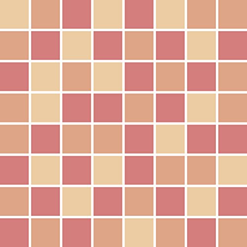 PrintYourHome Fliesenaufkleber für Küche und Bad | Mosaik Grapefruit matt | Fliesenfolie für 15x15cm Fliesen | 24 Stück | Klebefliesen günstig in 1A Qualität Cover