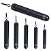 Reaction Tackle Drop Shot Tungsten Weights / Fishing Sinkers in Various Sizes and Colors black 1/8 oz-2