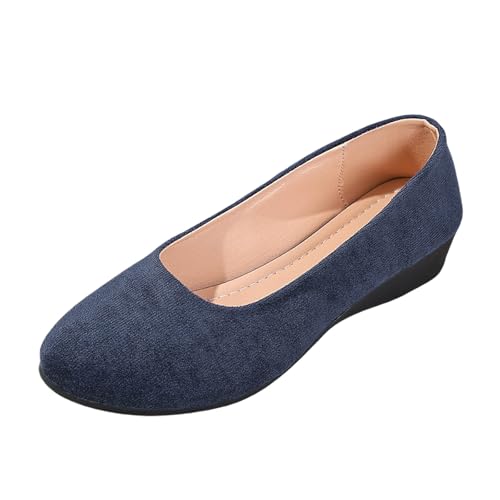 Chaussures compensées bout fermé toutes saisons pour pantalon et jean