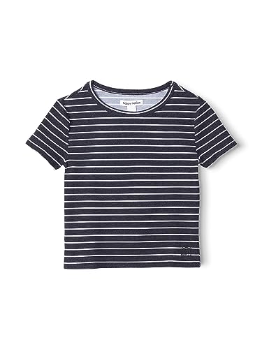 Image of Happy Nation Girls Fitted Ribbed Crop T Shirt