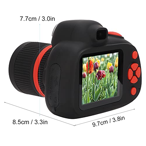 Câmera de vídeo infantil, função flash noturno pequena Câmera digital para crianças com foco giratór
