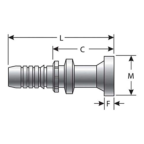 Image of Gates G20400-1616 Caterpillar Style O-Ring Flange GlobalSpiral Coupling