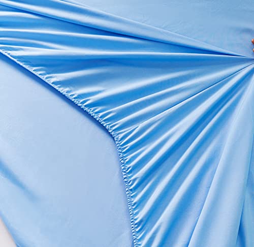 Urbonur Girls Comforter Set Full Size Gradient Purple Orange Moon Star Print Bedding Comforter With Sheets Set 6 Pcs Bed In A Bag (Comforter, Flat Sheet, Fitted Sheet, Pillowcases And Cushion Cover) #TOP5