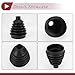 HEROFFIX 1 Set CV Joint Boot Kit for Toyota RAV4 2005-2020 for Toyota Camry 2002-2003 Outer Constant Velocity Joint Boot W/Clamps No.442842120 Black Rubber
