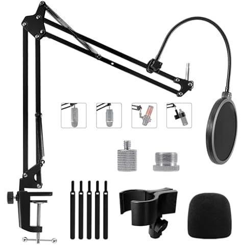Support Micro Oimlfus avec Filtre Anti-pop Cover