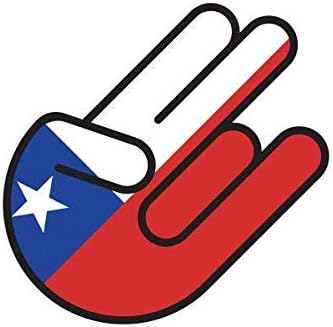 ION Graphics Chilean Shocker Sticker Decal Vinyl Chile CHL CL 5" Bumper Locker Laptop Window - Sticks to Any Surface