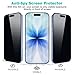 PEHAEL 3+3 Pack for iPhone 17 Privacy Screen Protector with Camera Lens Protector Full Coverage Anti-Spy Tempered Glass Film 9H Hardness Easy Installation Bubble Free [6.3 inch]
