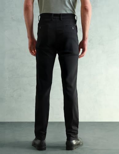 Image of Arrow Sport Men Slim fit Cotton SolidMid Rise waistTrousers