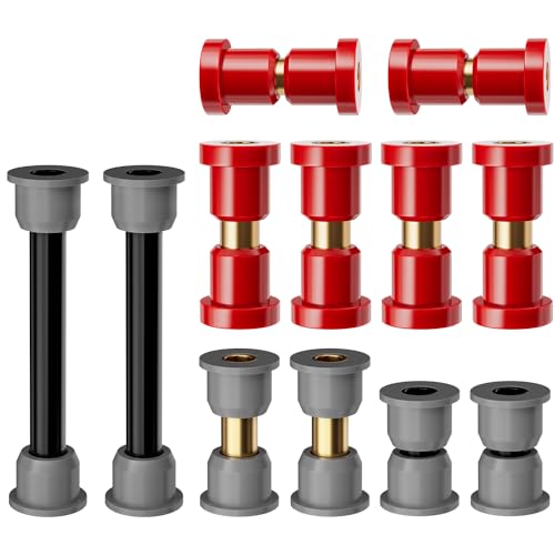 Panglong Club Car Precedent Front Lower Spring+Rear Leaf Spring+Upper A Arm Suspension, Polyurethane Bushings and Sleeves Kits Fit 2004-Up Precedent, OEM 102506601 102506401 102956201 102956201