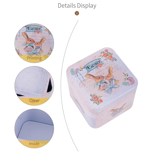 Latas para galletas que evitan la humedad en dulces y cajas de metal 5
