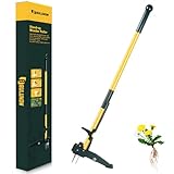 Weed Puller Tool, 50IN Long Handle 4 Claws Stand Up Weeding Tool, Extra Thickened Stainless Steel Shaft Garden Weeder,Remove the Roots of Thistles, Crabgrass, Dandelions, and Blackberries, etc.