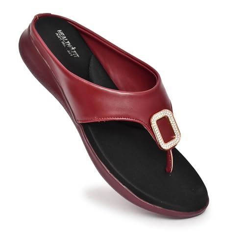 Image of HEALTH FIT Extra Soft Ortho Care Diabetic & Orthopedic Slippers /Doctor Chappal & stylish for Girl's /Women Footwear