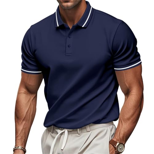 Polo de golf léger WINWUQB pour homme, le t-shirt de travail respirant