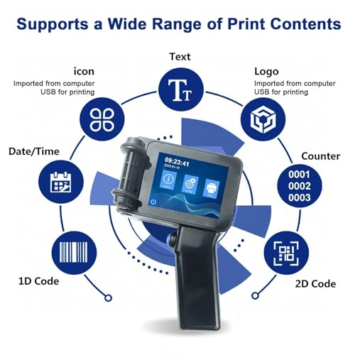 Imprimante portable jet d'encre 12.7mm avec machine codage et code QR variable - 2