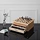 MISTER GADGET, MG3477, Box of 10 Wooden Board Games, Chess, Queen, Little Horses, Goose Game, Ladder and Snake, Solitaire, Backgammon, Chinese Queen, Poker, Dice, Awalé