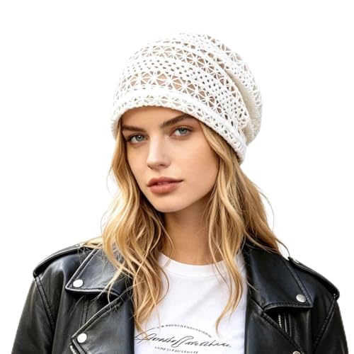 Gorro brillante de encaje para mujer, liviano y transpirable miniatura 1